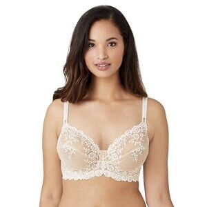 Wacoal Embrace Lace® Underwire Bra 65191 38DD Sand/Ivory